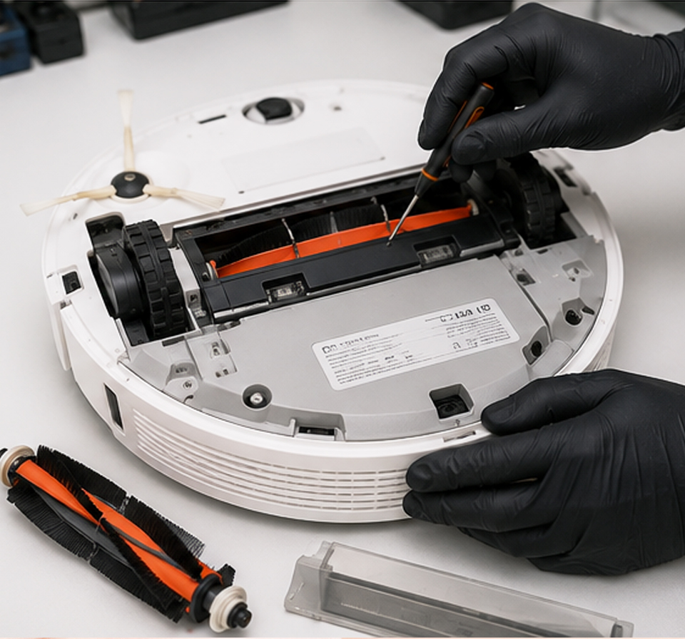 Elektronik kart üzerinde lehimleme ve ölçüm işlemi